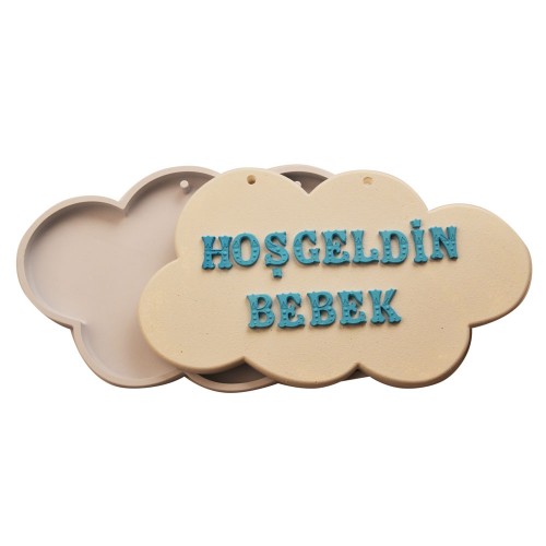 SİLİCONE MOULD - CLOUD WRİTİNG PLATE (16*27CM)