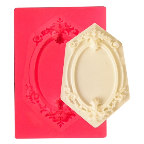 SİLİCONE MOULD - DECORATE FRAME / 3 (4,5*6,5 CM)