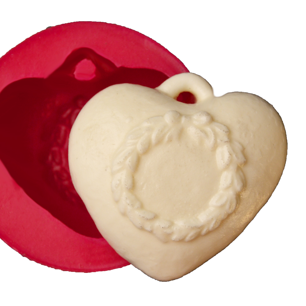 SİLİCONE MOULD - HEART PATTERNED (8*8CM)