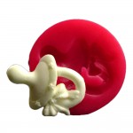 SİLİCONE MOULD - BOW PACIFIER  (6*4,5CM)