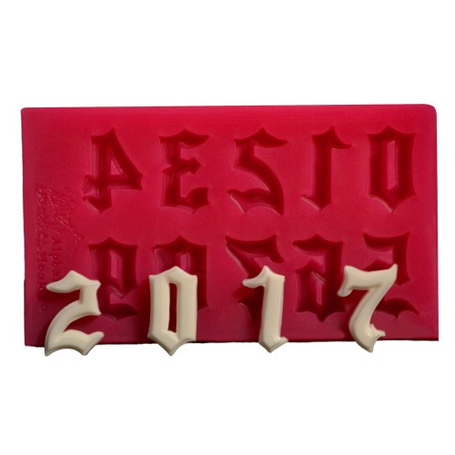 SİLİCONE MOULD - GOTİCH NUMBERS (8,5*5CM)
