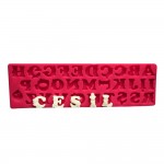 SİLİCONE MOULD - ROSES ALPHABET (30,5*9,5 CM)