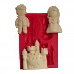 SİLİCONE MOULD - GİRL , BOY , CASTLE (11*7,5CM)