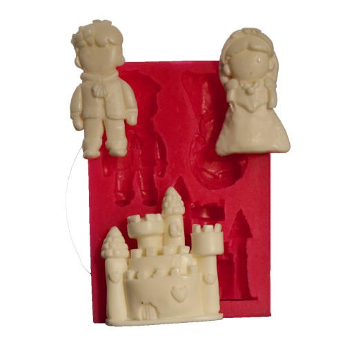 SİLİCONE MOULD - GİRL , BOY , CASTLE (11*7,5CM)
