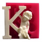 SİLİCONE MOULD - ANGEL'S LETTER / K (8*7,5CM)