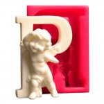 SİLİCONE MOULD - ANGEL'S LETTER / P (8*5,5CM)