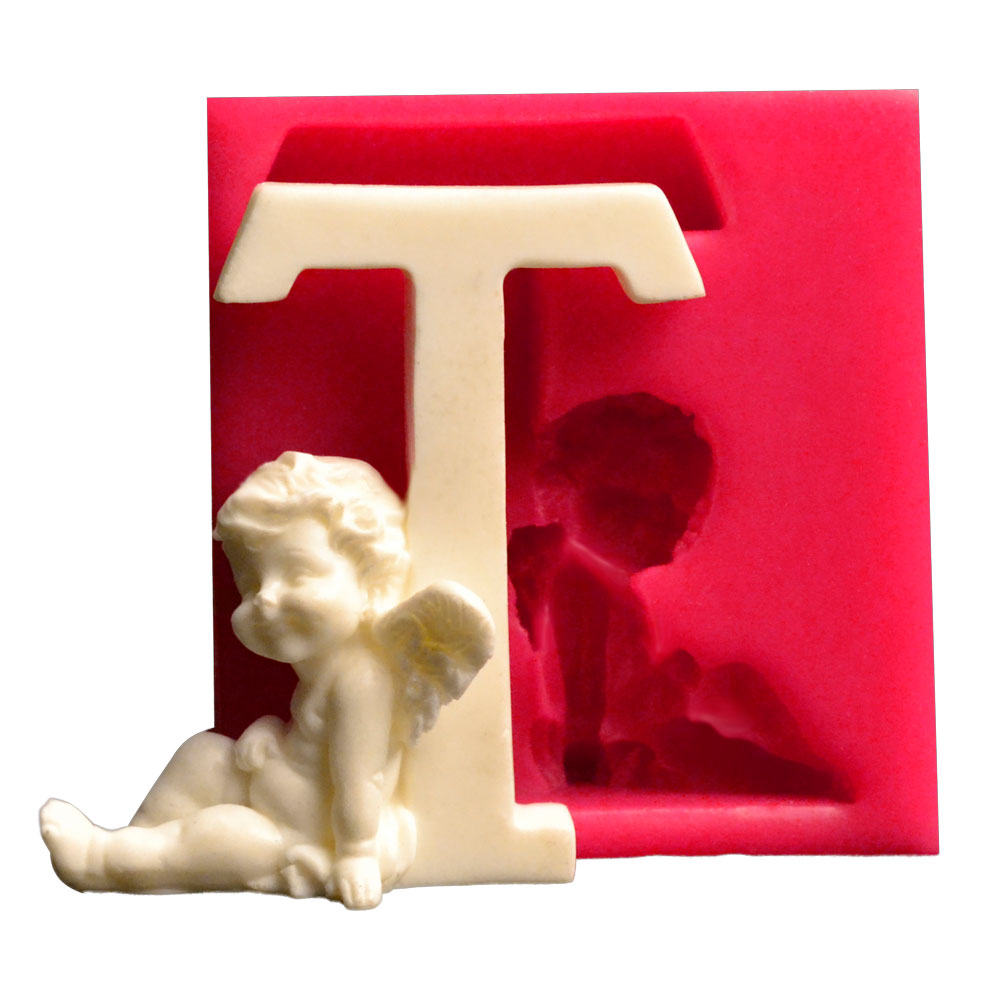 SİLİCONE MOULD - ANGEL'S LETTER / T (8*7,5CM)