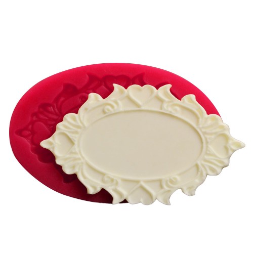 SİLİCONE MOULD - SMALL OVAL FRAME (10,5*6,5CM)