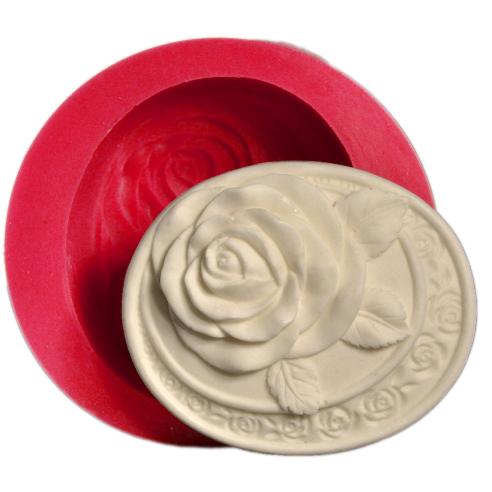 SİLİCONE MOULD - OVAL ROSE (8,5*7CM)