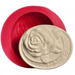 SİLİCONE MOULD - OVAL ROSE (8,5*7CM)