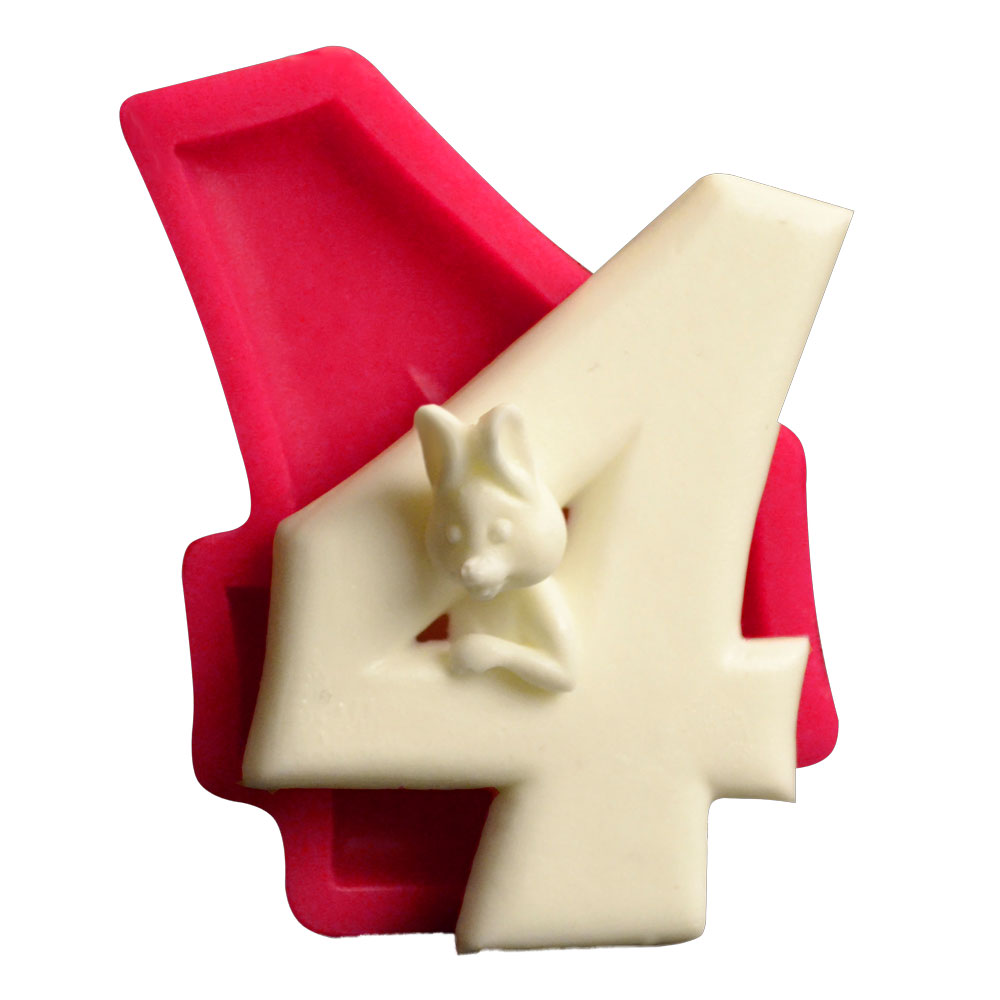 SİLİCONE MOULD - WONDERFUL NUMBERS  / 4  (8,5*6CM)
