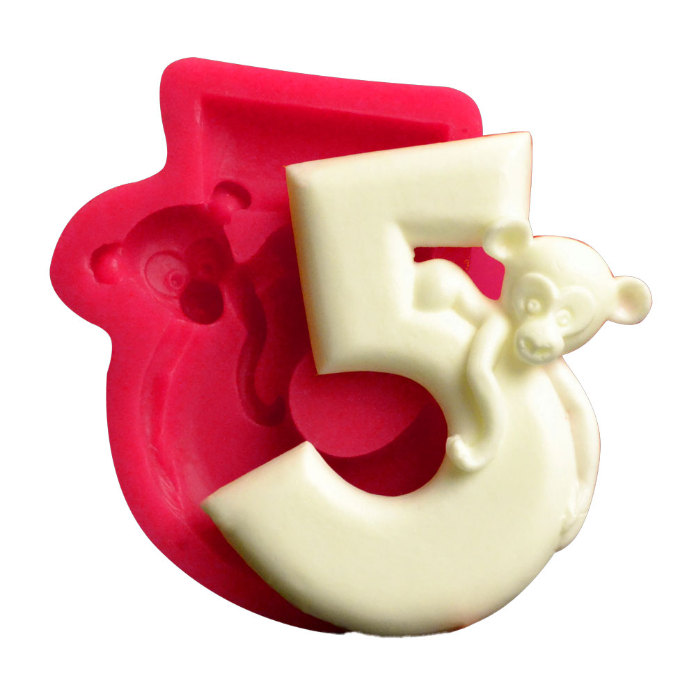 SİLİCONE MOULD - WONDERFUL NUMBERS  / 5  (8,5*6CM)