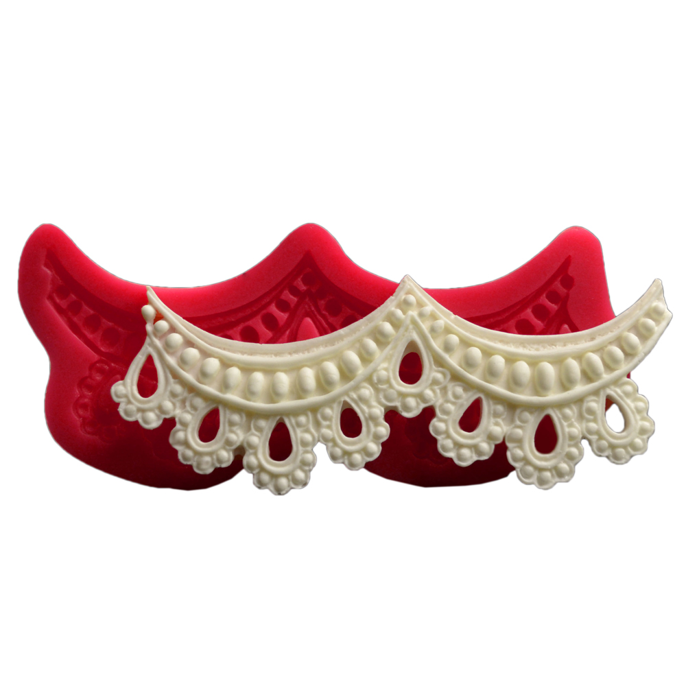 SİLİCONE MOULD -  BORDURE DECORATION ARABESKE  (14,5*7CM)