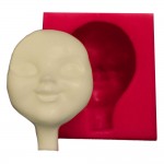 SİLİCONE MOULD -  FACE MODEL NO:3  GİRL (3,5*5CM)