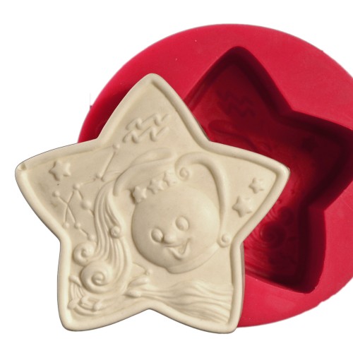 SİLİCONE MOULD - AQUARIUS STAR FRAME  (8,5*8,5CM)