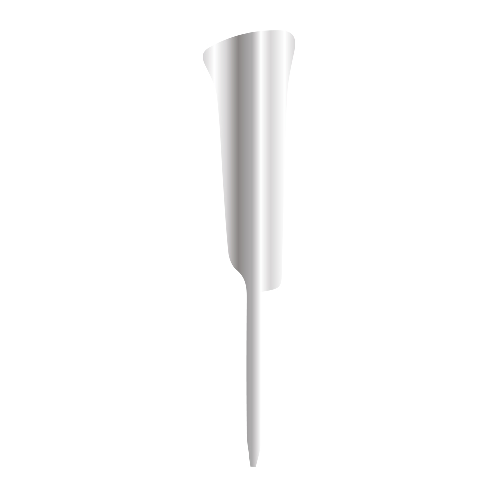 1 NUMBER, SILVER MIRROR PLEXI, CAKETOPPER - 6 CM